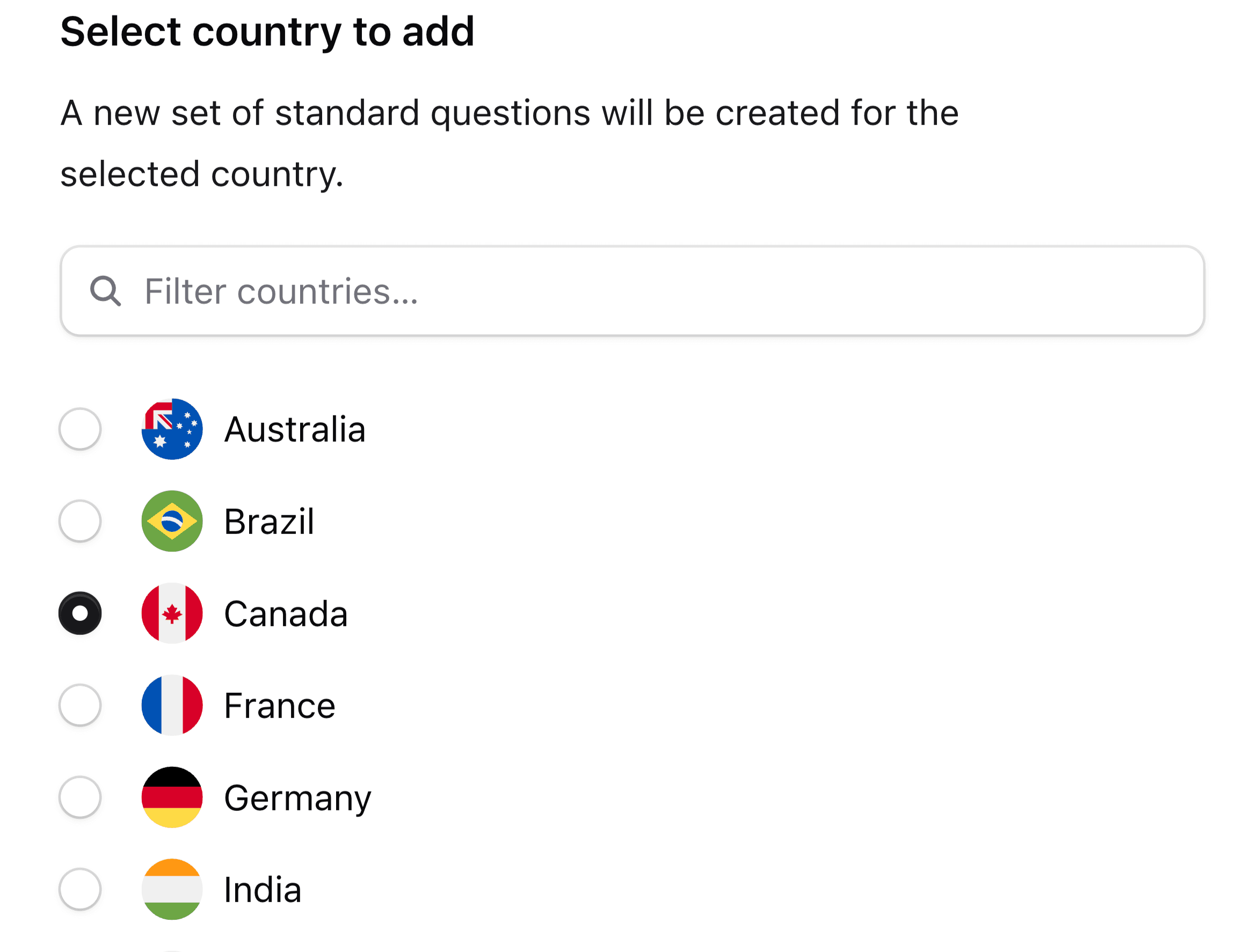 Choose your country to analyze